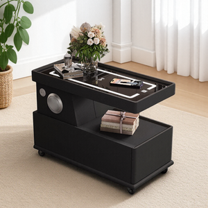 2025 đa chức năng xoay bàn cà phê bên di chuyển thông minh tủ phòng khách hộ gia đình ánh sáng sang trọng thông minh Bàn Cạnh Giường ngủ - Product Image 1