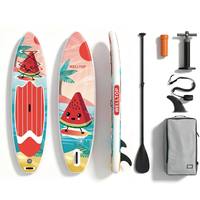 Planche à pagaie gonflable multi-usages OEM Surf School 335*84*15CM pour le pack de cours en groupe