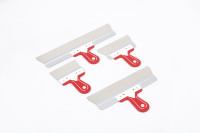 Ensemble de spatules et couteaux à ruban adhésif en acier inoxydable de haute qualité Narzedzia Tynkarskie avec poignée TPR, spatule de toiture