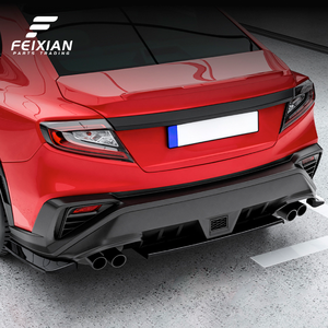 Spoiler d'angle arrière FEIXIAN à motif carbone pour Subaru WRX STI VB <span class=keywords><strong>2022</strong></span>+, texture premium, installation facile - Product Image 5