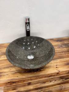 Bassin en marbre moderne de style européen lavabo brillant robinet monotrou personnalisé méditerranéen pour hôtels prix d'usine de masse - Product Image 2