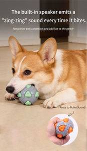 Juguete para Perros TPR Sound Ball 2026 - Juguete Masticable Dental Resistente al Sonido y a las Mordidas para Aliviar el Aburrimiento y el Autoentretenimiento - Product Image 5