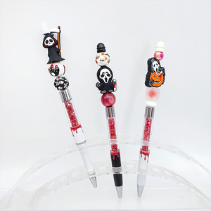 ギフト用のリアルな血滴が特徴のハロウィンプラスチック製手作りDIYビーズペンB7032-2新スタイルクリエイティブデザイン - Product Image 3