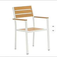 Table à manger rectangulaire moderne pour l'extérieur - Bois de manguier massif avec base en métal - Meubles de jardin pour patio