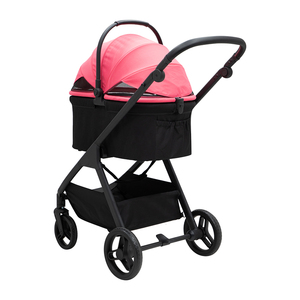 Lüks alüminyum tüp köpek arabası Oxford malzeme taşınabilir katlanabilir 4-Wheel 20kg kapasiteli rahat açık seyahat - Product Image 4