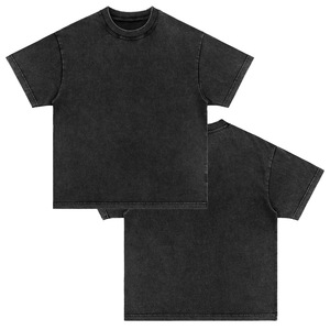 T <span class=keywords><strong>shirt</strong></span> été personnalisable nouveau design vintage patch personnalisé minéral noir lavé à l'acide enfants garçon - Product Image 3