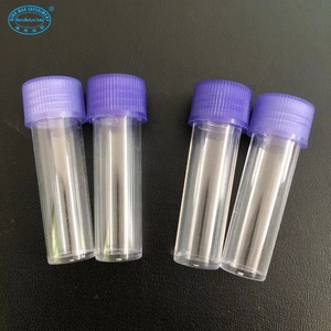 <span class=keywords><strong>Tube</strong></span> à <span class=keywords><strong>essai</strong></span> de laboratoire à fond plat en PP, 13*49mm, avec fond plat et embout à vis - Product Image 1