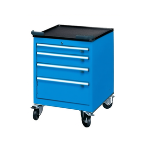 Fami Flexa Series <b>Drawer</b> Cabinet 564x675x820 Mm 4 <b>Drawers</b> <b>Tool</b> Storage Blue Ral6011 - Product Image 3