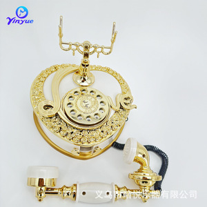 ยินเยว่ กล่องดนตรีโทรศัพท์แบบโบราณ สไตล์ยุโรป พลาสติกทรงกลม ทันสมัย สำหรับบาร์ คาเฟ่ ที่เก็บของสร้างสรรค์ - Product Image 4