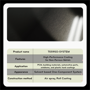Recubrimiento transparente de alta resistencia a la intemperie para metales no ferrosos Curado con calor y pintura duradera - Product Image 2