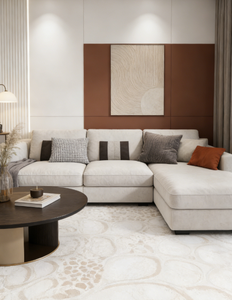 Alfombra Tejida Wilton Elegante, Alfombra de Diseño Persa para Vestíbulo de Hotel de Alta Gama, Impresa a Máquina - Product Image 4