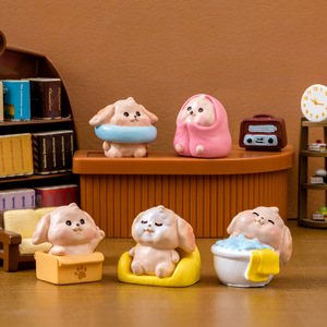Giocattolo in miniatura simpatico cane bambola scatola cieca in resina artigianato ornamento per la <span class=keywords><strong>casa</strong></span> cane cartoni animati figure <span class=keywords><strong>di</strong></span> <span class=keywords><strong>animali</strong></span> decorazione Desktop auto - Product Image 3