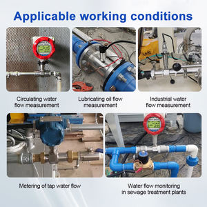 高精度タービン流量計温度圧力補償12-24VDCパワーIP65保護 - Product Image 3