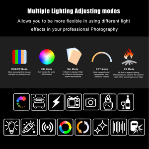 LUXCEO P120S Équipement d'éclairage de studio à LED 30W App DMX Control <span class=keywords><strong>Video</strong></span> Shoot Film Making Music RGB 13.7FT LED Studio Light - Product Image 4