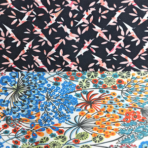 Tissu polyester imprimé numériquement par transfert, motif floral, de la marque Zhongda Alliance, pour vêtements, literie et sacs. - Product Image 2
