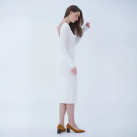 2023 conceptions personnalisées décontracté col roulé femmes robes tricotées femmes vêtements robe pull