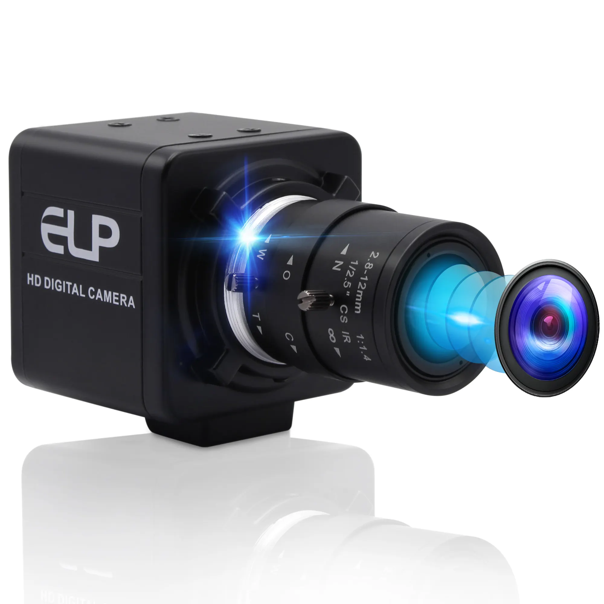 Caméra USB HD 4K 3840x2160 30fps, Webcam avec capteur Sony imx323, Zoom manuel, lentille varifocale, pour balayage de documents