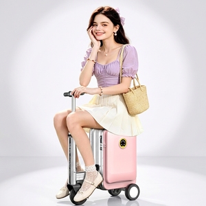 กระเป๋าเดินทาง <span class=keywords><strong>Airwheel</strong></span> SE3S โครงอะลูมิเนียม ทนทาน แบตเตอรี่ถอดได้ ช่องเสียบ USB สำหรับชาร์จไฟ กระเป๋าเดินทางอัจฉริยะ - Product Image 1