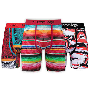 Boxers pour hommes CELINNE, impression numérique personnalisée, polyester et élasthanne, sous-vêtements colorés de haute qualité - Product Image 3