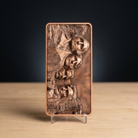 Pièces de monnaie en cuivre de 1 once, gravées à la chìm, de qualité supérieure, représentant des statues antiques rectangulaires, pour la préservation du patrimoine et comme souvenirs