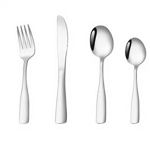 Cuchara de Acero Inoxidable de Alta Calidad con Acabado Espejo, Diseño Moderno y Lujoso, Mango Largo, para Mesa de Comedor de Bodas - Product Image 1