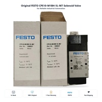 Vanne Solénoïde Festo CPE10-M1BH-5L-M7 5/2 Voies, Port M7 de 10 mm de Large, 350 LPM, 24V DC, Bobine IP65 – Vente en Gros Direct Usine