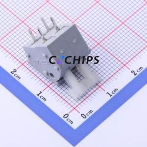 256-402 Spring Terminal Block Through hole Component (THT),P=5.08mm Connector 5.08mm Gray Through Hole 2P - Product Image 2