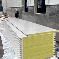 Panneau sandwich en mousse isolante thermique ignifuge, panneau mural insonorisant pour chambre froide, maison préfabriquée modulaire moderne