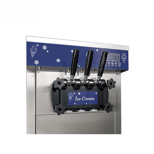 Machine à glace verticale professionnelle chinoise à refroidissement par air pour usage commercial, machine à glace molle à base de lait, trois saveurs, Huachill - Product Image 5