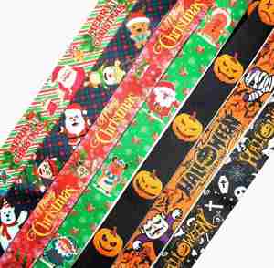 Porte-badge en polyester tissé écologique personnalisable par sublimation et sérigraphie, avec cordon détachable - Product Image 2