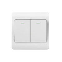 Fournisseur d'usine Interrupteur mural pour sonnette 1 bouton, standard 86mm, en plastique blanc
