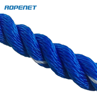 Corde d'amarrage marine multifilament ROPENET 24MM 1700M 8 brins PP
