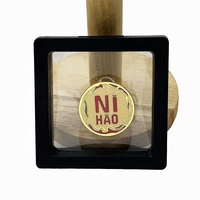 Épinglette personnalisée en émail dur, plaquée or, pour collection de badges, avec boîte souvenir en acrylique noir de haute qualité