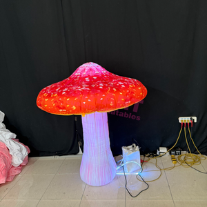 Ballon décoratif gonflable en forme de <span class=keywords><strong>champignon</strong></span> pour festival de musique, accessoires de scène gonflables, éclairage LED, <span class=keywords><strong>champignon</strong></span> gonflable - Product Image 2