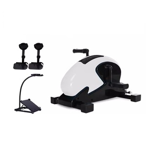 אופני שיקום חשמליים לזרועות ורגליים עם פדלים ותפסני כפות רגליים, לשימוש מתחת לשולחן, לאימון פיזיותרפיה. - Product Image 6