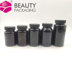 <span class=keywords><strong>50</strong></span> <span class=keywords><strong>Ml</strong></span> 100ml 300mlBlack Pet Matte Bpa Jar Contenedor vacío Cápsula Botellas Aluminio Plástico CRC Tapones de rosca - Product Image 2