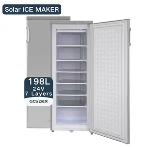 GCSOAR Réfrigérateur solaire CC Réfrigérateur CC Machine à glaçons CC pour machine à glaçons à faible coût