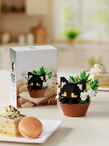 Serie de Animales de Postre: Lindos Zorros, Pandas y Beagles de la Serie de Animales, Juguetes DIY de Micro Bloques de Construcción, Material ABS, Venta al por Mayor - Product Image 5