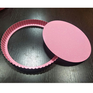 Molde redondo para pastel con forma de flor, de acero al carbono, antiadherente, para repostería, de 6 pulgadas - Product Image 1