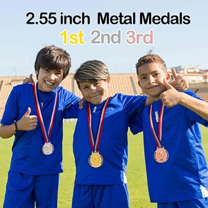 Medallas de Metal Personalizadas para Trofeos Tradicionales, con Cinta Lisa, Venta al por Mayor en Oro, Plata y Bronce para Competiciones Deportivas, Ceremonias de Premiación y Fiestas - Product Image 6