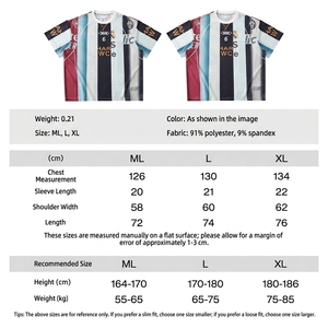 Maglia da Calcio Vintage di Tendenza con Patchwork Grafico, Stile Streetwear Hip Hop Giovanile, Traspirante in Rete, per Squadre di Calcio - Product Image 5
