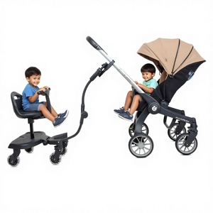 Cochecito doble transfronterizo con pedal <span class=keywords><strong>auxiliar</strong></span>, <span class=keywords><strong>de</strong></span> viaje, <span class=keywords><strong>para</strong></span> gemelos, <span class=keywords><strong>de</strong></span> plástico, modelo 'Gran Pequeño Tesoro' - Product Image 1