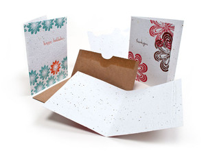 Tùy Chỉnh In Ấn Có Thể Gập Lại Seedpaper Thiệp Chúc Mừng Thẻ Giấy Cảm Ơn Bạn Thẻ Với Hạt Giống Hoa Cho Kinh Doanh Mua Sắm - Product Image 2