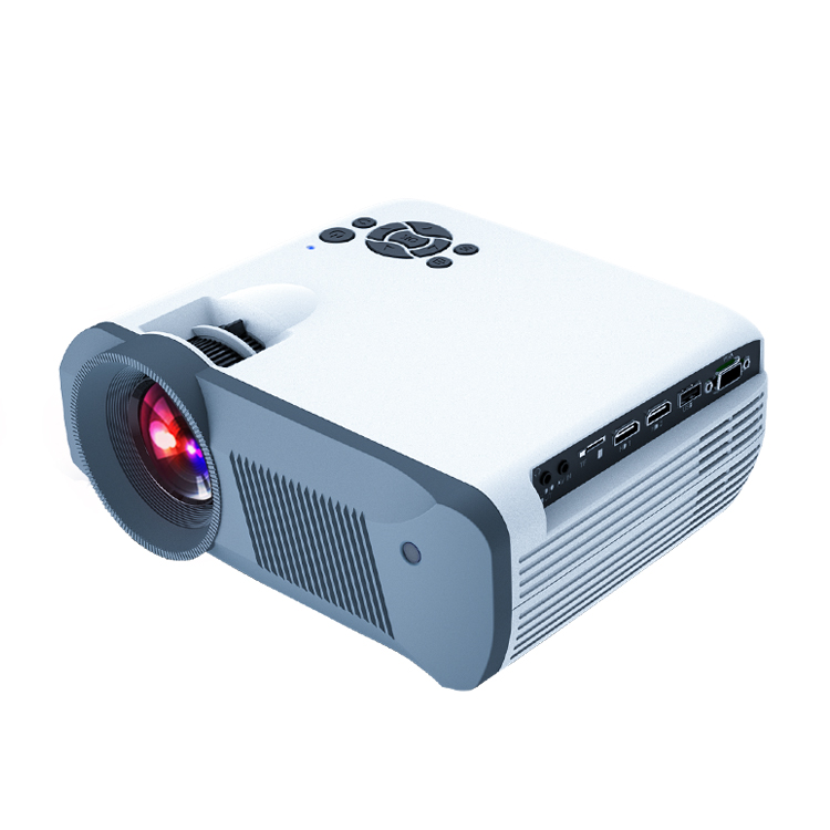 Портативный видеопроектор, светодиодный проектор для домашнего кинотеатра, цифровой проектор с поддержкой 1080p, светодиодная лампа 1500:1,1500 люмен, 1 год