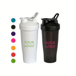 Wholesale Customized logo Personalized 400ML 600ML Shaker Cup Gym Sports Plastic PP <b>Protein</b> Promotion Gift Shaker Water <b>Bottle</b> - Product Image 1