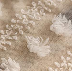 Fábrica de China, venta al por mayor en línea, cortinas decorativas de tela de gasa de tul - Product Image 4