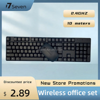 Set Keyboard dan Mouse Nirkabel Murah Langsung dari Pabrik dengan Logo Kustom, Combo Bahasa Global untuk Desktop Kantor
