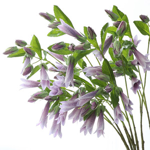 Fiore Artificiale K99 in Seta, <span class=keywords><strong>Campanula</strong></span> Viola, Decorazione Floreale per Casa, Matrimoni e Eventi - Product Image 3