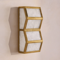 Applique Murale Moderne en Albâtre Naturel Style Nordique, Design Luxueux en Laiton, Éclairage Mural pour Hôtel, Villa, Salon, Chambre
