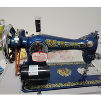 Machine à coudre à pédale classique et robuste, de style ancien, pour les tissus de jeans ménagers, avec un cadre en métal solide et une utilisation facile